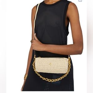 SOLD. Don’t make an offer. Manu Atelier mini woven cylinder bag